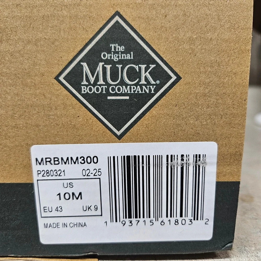 Muck Boot Company Harvester Mid Mens Size 10M Olive Green Waterproof Rain Boots